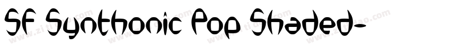 SF Synthonic Pop Shaded字体转换